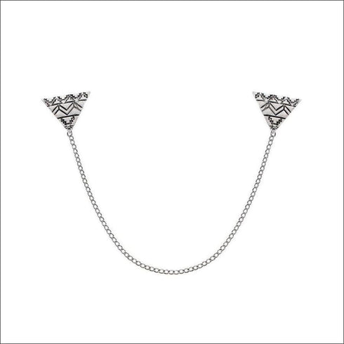 Triangle Linked Collar Brooch - Uncommongifts.in