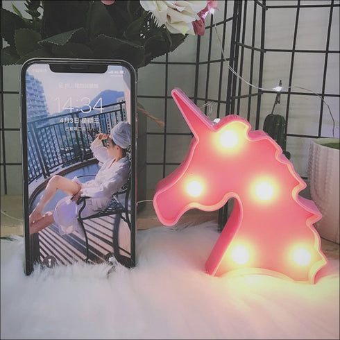 Unicorn face marquee lamp - Uncommongifts.in