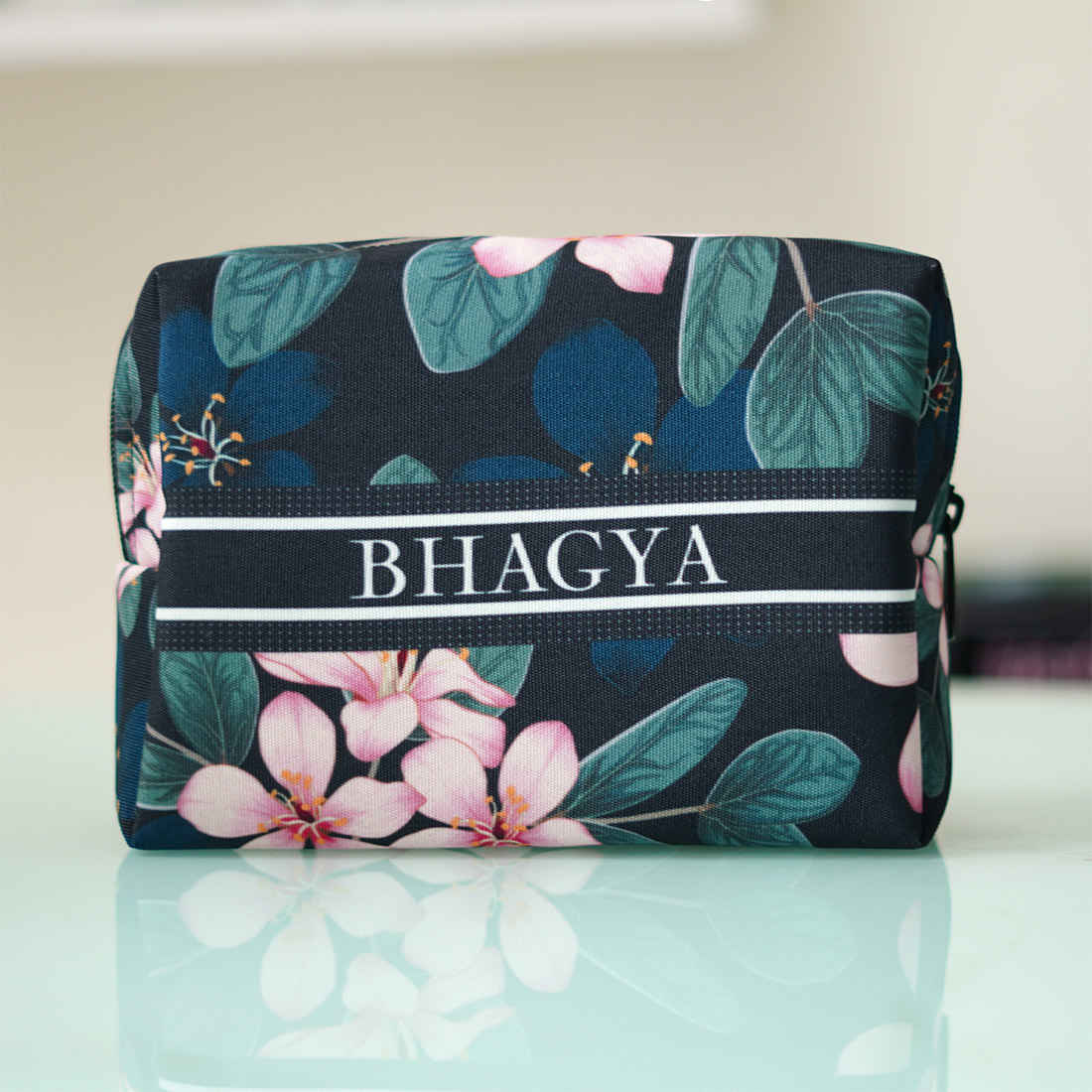 Personalised Floral Box Pouch