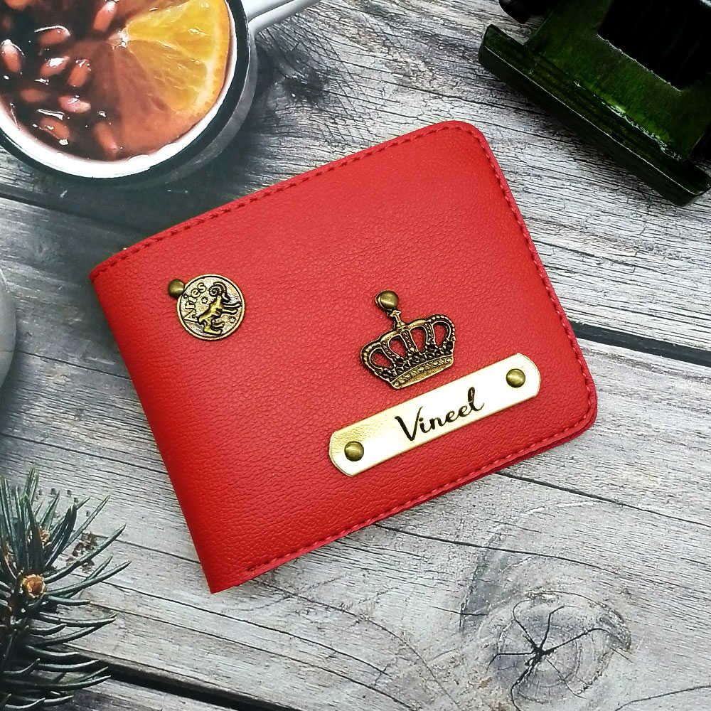 Lipstick Red Leather Wallet - BeautifulBagsEtc