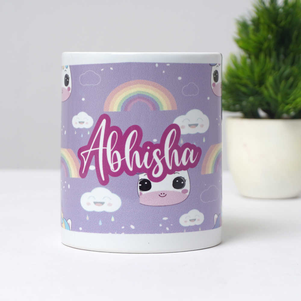 Personalized Unicorn Printed Kids Mug
