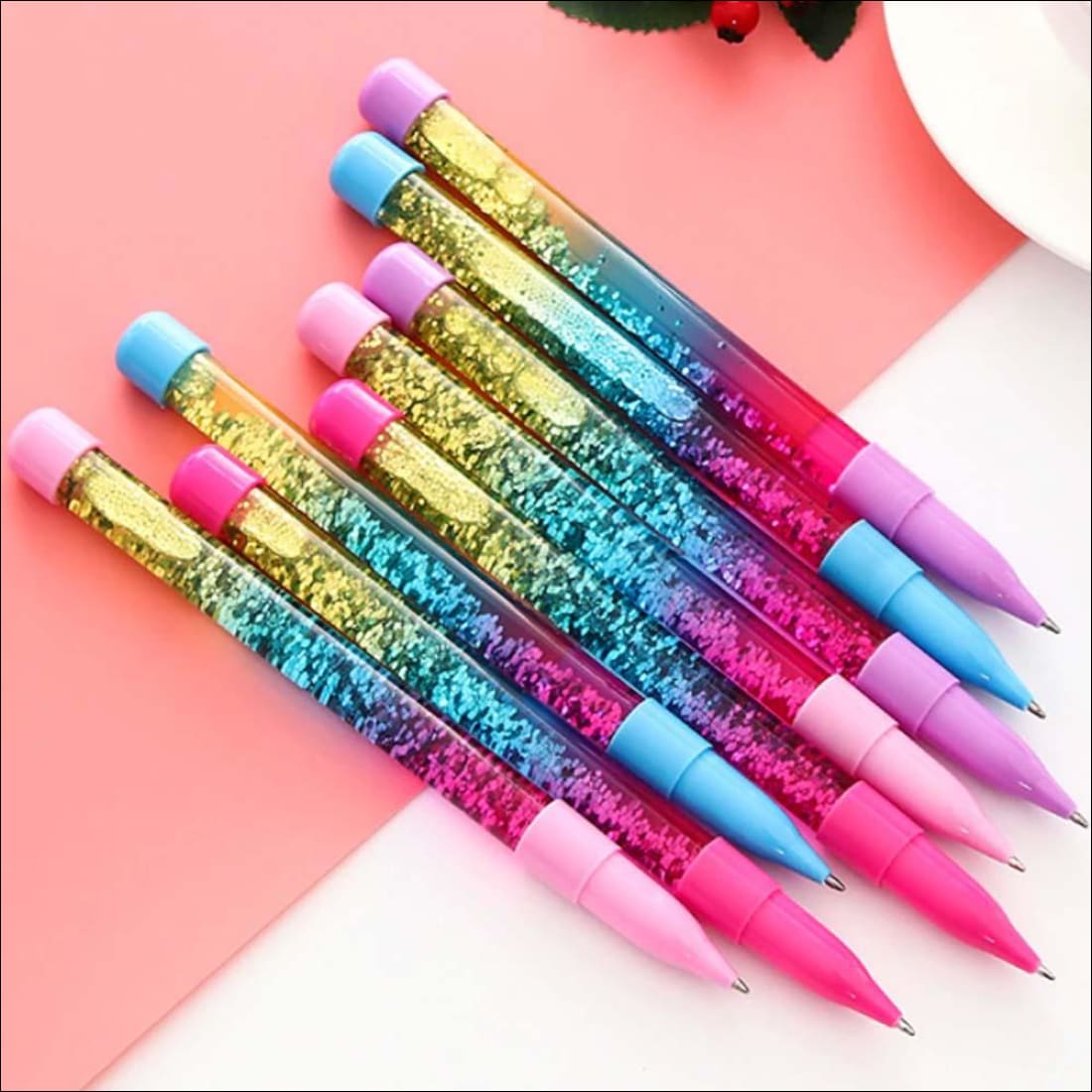 Glitter Pen Pen With Water Inside 12 Pcs) Dinasour Water Glitter