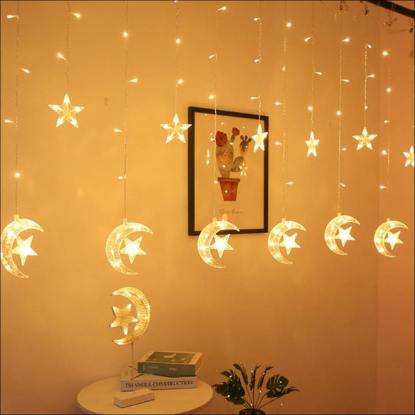 Moon curtain led lights